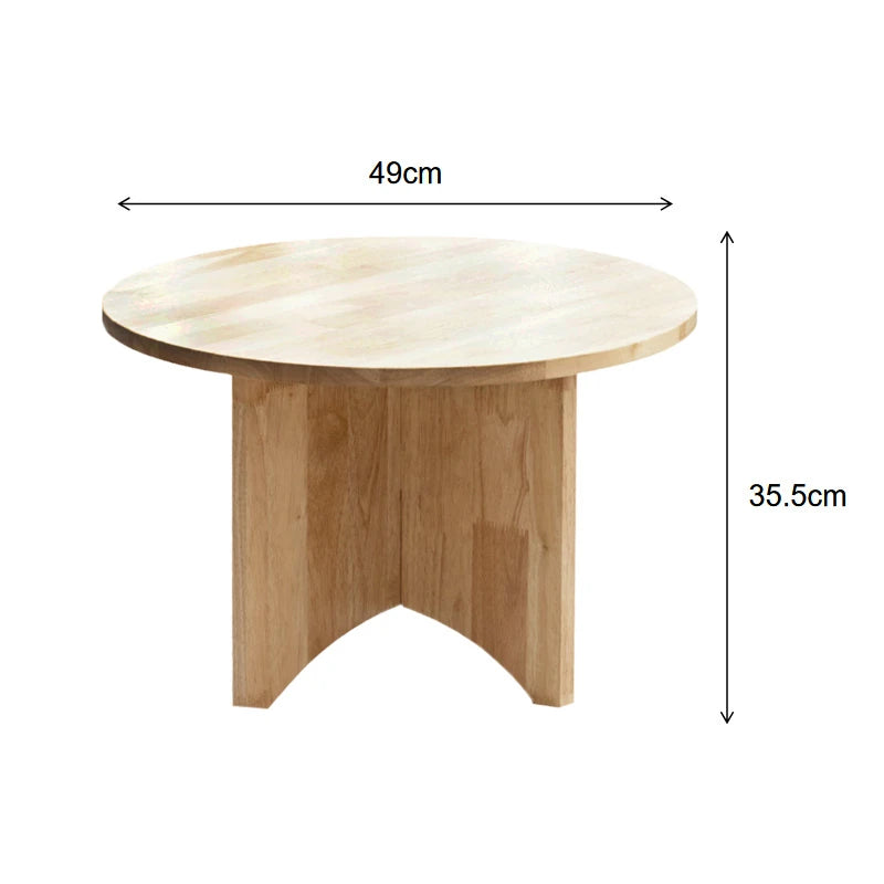 センターテーブル|モダンデザインでリビングにぴったりな円形テーブル|天然木製の温かみある質感 fls-5333