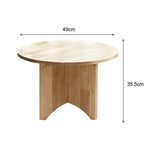 センターテーブル|モダンデザインでリビングにぴったりな円形テーブル|天然木製の温かみある質感 fls-5333