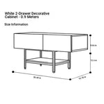 モダンホワイトテレビ台 – スタイリッシュなデザインでお部屋を引き立てる収納付きリビング家具 fls-5335