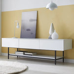 モダンホワイトテレビ台 – スタイリッシュなデザインでお部屋を引き立てる収納付きリビング家具 fls-5335