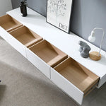 モダンホワイトテレビ台 – スタイリッシュなデザインでお部屋を引き立てる収納付きリビング家具 fls-5335