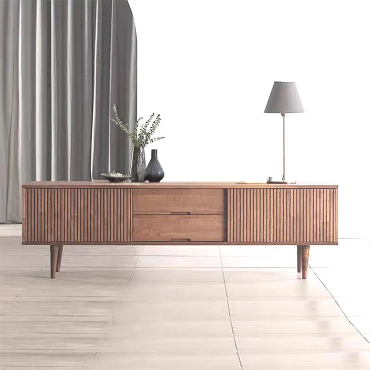 モダンデザインの木製テレビ台 - シンプルで洗練されたリビングルームの必需品! fls-5336