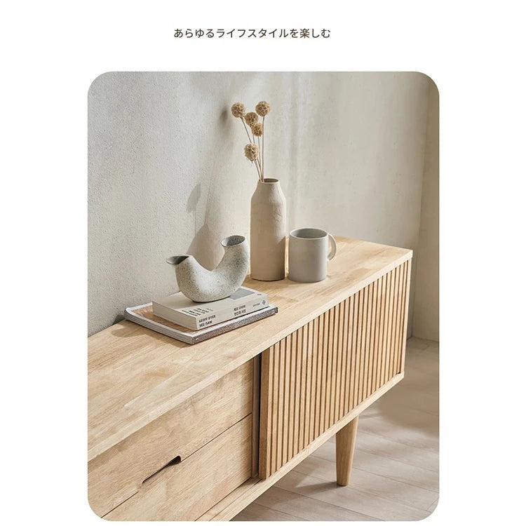 モダンデザインの木製テレビ台 - シンプルで洗練されたリビングルームの必需品! fls-5336