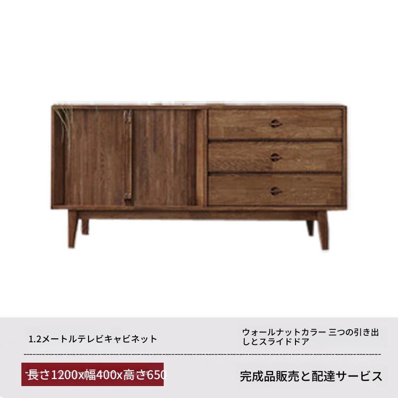 ナチュラルウッド調 テレビ台 - シンプルでスタイリッシュな収納家具、リビングにぴったり! fls-5338