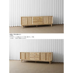 ナチュラルウッド調 テレビ台 - シンプルでスタイリッシュな収納家具、リビングにぴったり! fls-5338