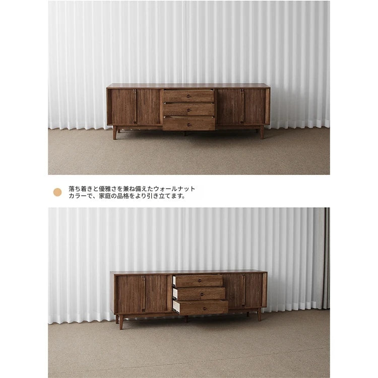 ナチュラルウッド調 テレビ台 - シンプルでスタイリッシュな収納家具、リビングにぴったり! fls-5338