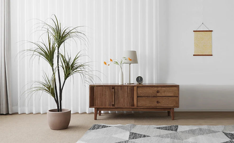 ナチュラルウッド調 テレビ台 - シンプルでスタイリッシュな収納家具、リビングにぴったり! fls-5338