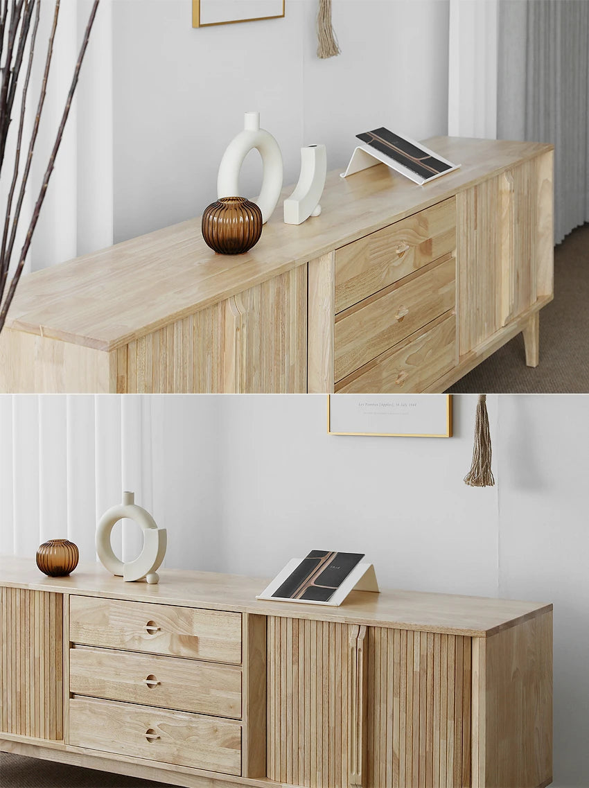 ナチュラルウッド調 テレビ台 - シンプルでスタイリッシュな収納家具、リビングにぴったり! fls-5338