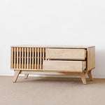 シンプルモダンテレビ台 - 木製デザイン、収納力抜群でリビングをおしゃれに演出する家具 fls-5339