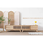 シンプルモダンテレビ台 - 木製デザイン、収納力抜群でリビングをおしゃれに演出する家具 fls-5339