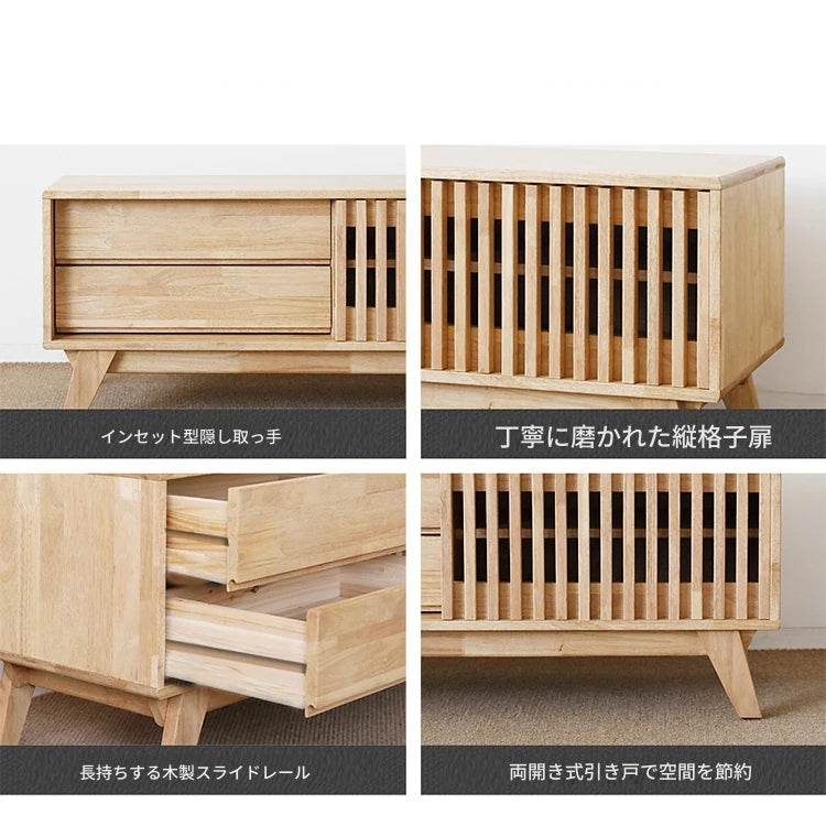シンプルモダンテレビ台 - 木製デザイン、収納力抜群でリビングをおしゃれに演出する家具 fls-5339