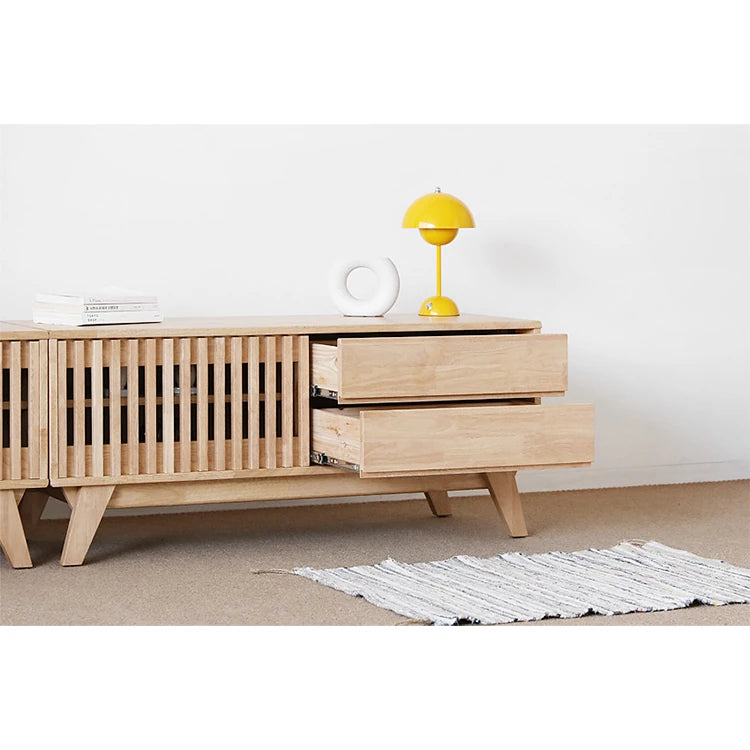シンプルモダンテレビ台 - 木製デザイン、収納力抜群でリビングをおしゃれに演出する家具 fls-5339