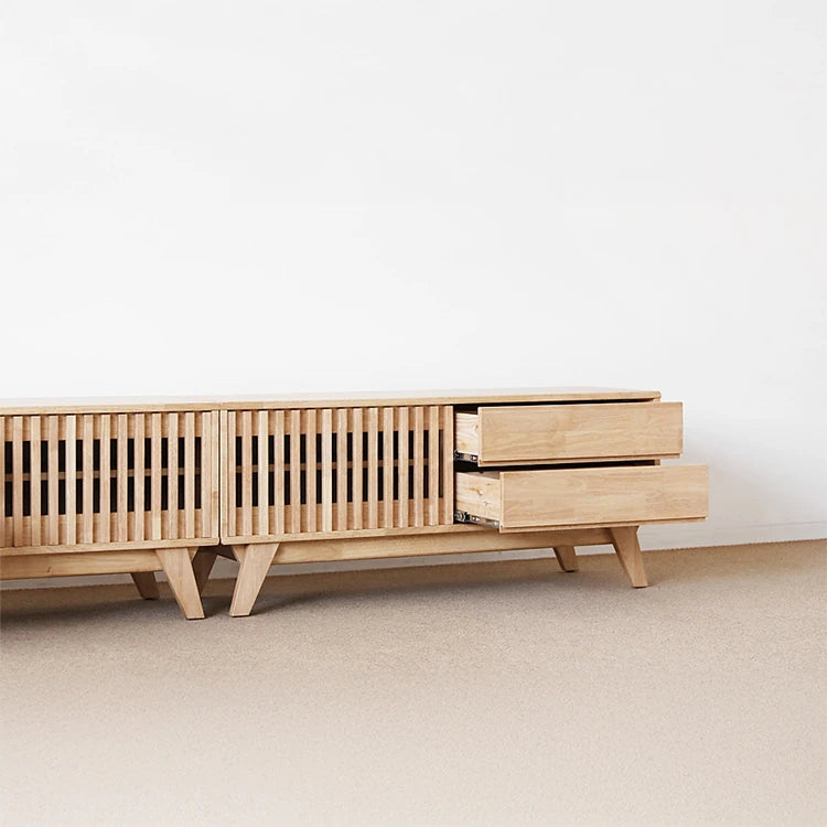 シンプルモダンテレビ台 - 木製デザイン、収納力抜群でリビングをおしゃれに演出する家具 fls-5339