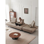 シンプルモダンソファー | パイン材・綿麻・スチール製 | 快適なリビング空間を演出するデザインソファー flsd-5180