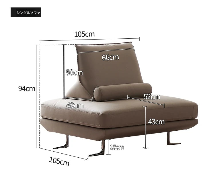 シンプルモダンソファー | パイン材・綿麻・スチール製 | 快適なリビング空間を演出するデザインソファー flsd-5180