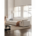 スタイリッシュなパイン製ソファー|綿麻とグースダウン・シリコンフィル使用で贅沢な座り心地【インテリア】 flsd-5181