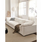 スタイリッシュなパイン製ソファー|綿麻とグースダウン・シリコンフィル使用で贅沢な座り心地【インテリア】 flsd-5181