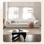 スタイリッシュなパイン製ソファー|綿麻とグースダウン・シリコンフィル使用で贅沢な座り心地【インテリア】 flsd-5181