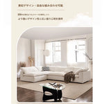 スタイリッシュなパイン製ソファー|綿麻とグースダウン・シリコンフィル使用で贅沢な座り心地【インテリア】 flsd-5181