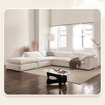 スタイリッシュなパイン製ソファー|綿麻とグースダウン・シリコンフィル使用で贅沢な座り心地【インテリア】 flsd-5181