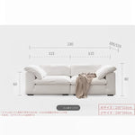 スタイリッシュなパイン製ソファー|綿麻とグースダウン・シリコンフィル使用で贅沢な座り心地【インテリア】 flsd-5181