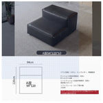 モダンデザイン本革ソファー|パイン・ダウン・合成皮革使用|スタイリッシュなリビング空間を演出! flsd-5182