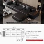 モダンデザイン本革ソファー|パイン・ダウン・合成皮革使用|スタイリッシュなリビング空間を演出! flsd-5182