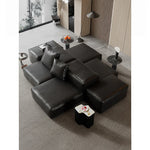 モダンデザイン本革ソファー|パイン・ダウン・合成皮革使用|スタイリッシュなリビング空間を演出! flsd-5182