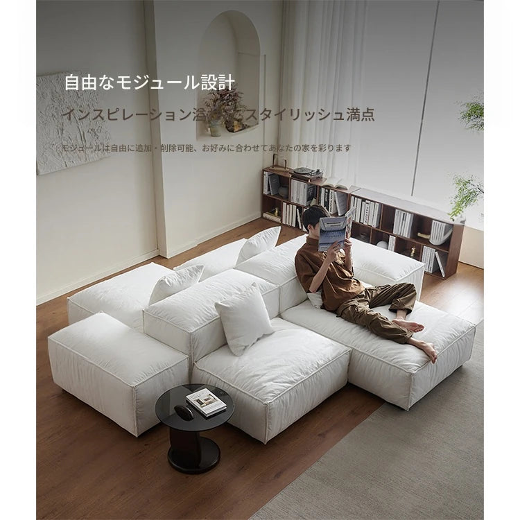 モダンデザイン本革ソファー|パイン・ダウン・合成皮革使用|スタイリッシュなリビング空間を演出! flsd-5182