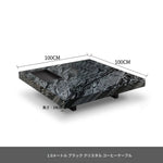 大理石とステンレスの洗練されたセンターテーブル - モダンインテリアに最適なデザイン flsd-5183