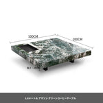 大理石とステンレスの洗練されたセンターテーブル - モダンインテリアに最適なデザイン flsd-5183