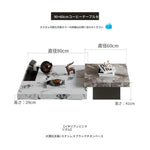 大理石とステンレスの洗練されたセンターテーブル - モダンインテリアに最適なデザイン flsd-5183