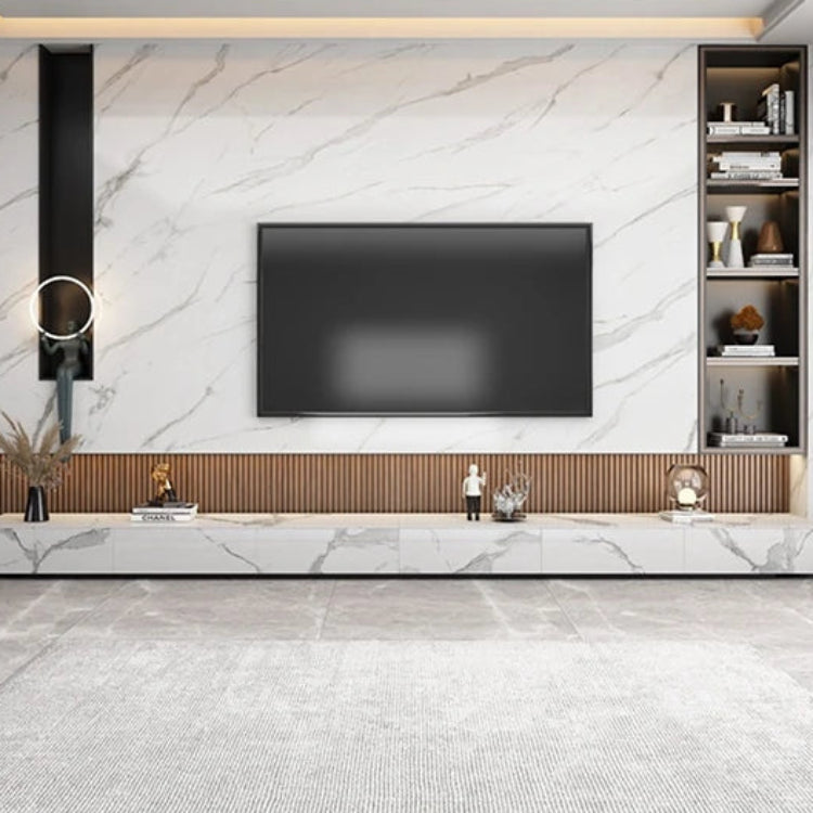 セラミックパイン製のスタイリッシュなテレビ台・コーヒーテーブルセット - モダンインテリアに最適 flsd-5184