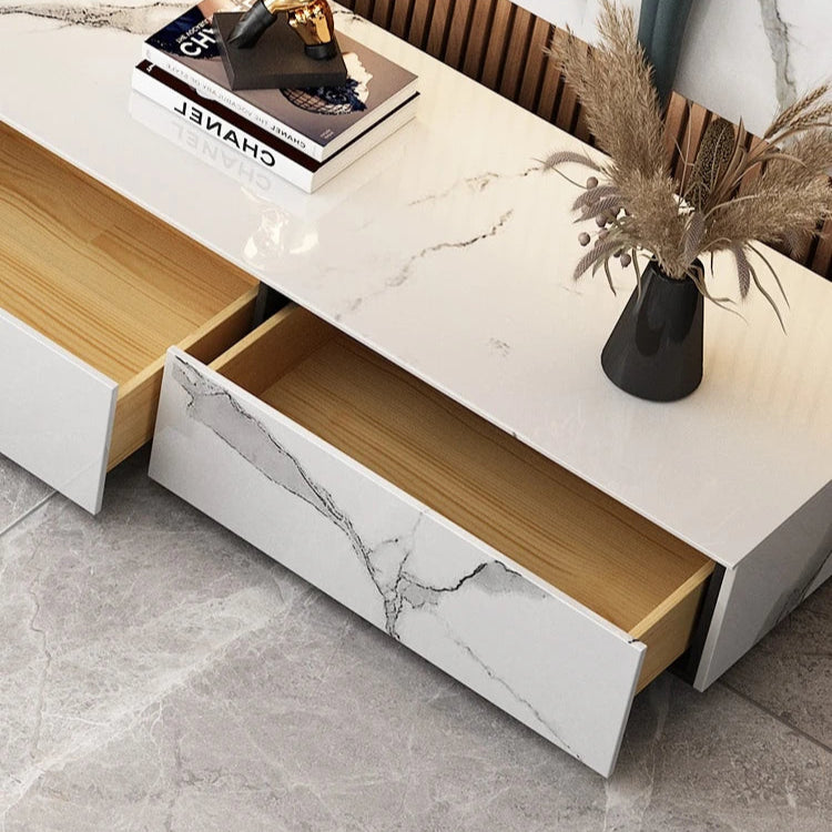 セラミックパイン製のスタイリッシュなテレビ台・コーヒーテーブルセット - モダンインテリアに最適 flsd-5184