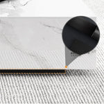 セラミックパイン製のスタイリッシュなテレビ台・コーヒーテーブルセット - モダンインテリアに最適 flsd-5184