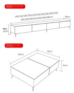 セラミックパイン製のスタイリッシュなテレビ台・コーヒーテーブルセット - モダンインテリアに最適 flsd-5184