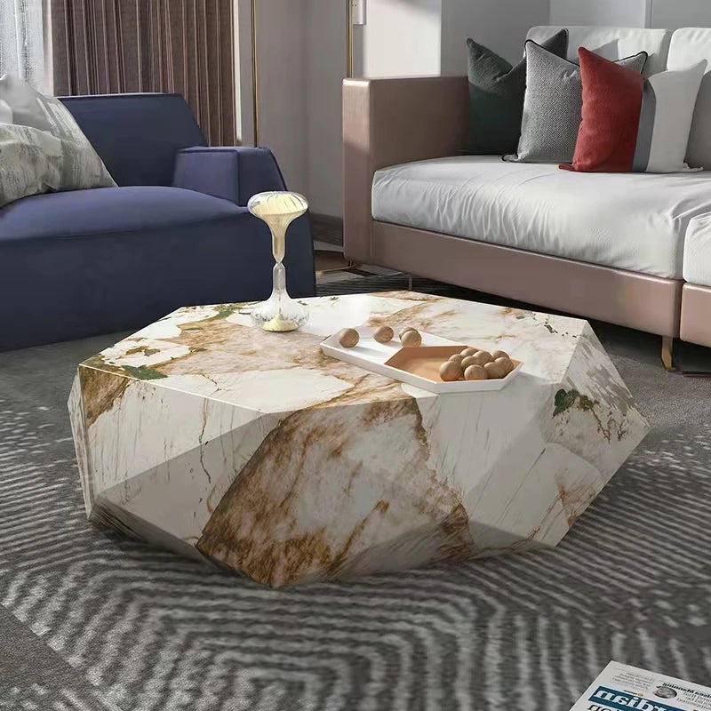 ユニークなデザインのセラミック無垢材センターテーブル | モダンインテリアに最適 flsd-5186