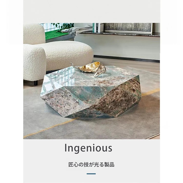 ユニークなデザインのセラミック無垢材センターテーブル | モダンインテリアに最適 flsd-5186