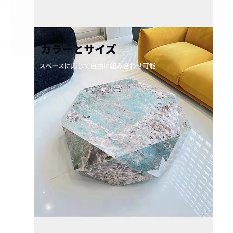 ユニークなデザインのセラミック無垢材センターテーブル | モダンインテリアに最適 flsd-5186