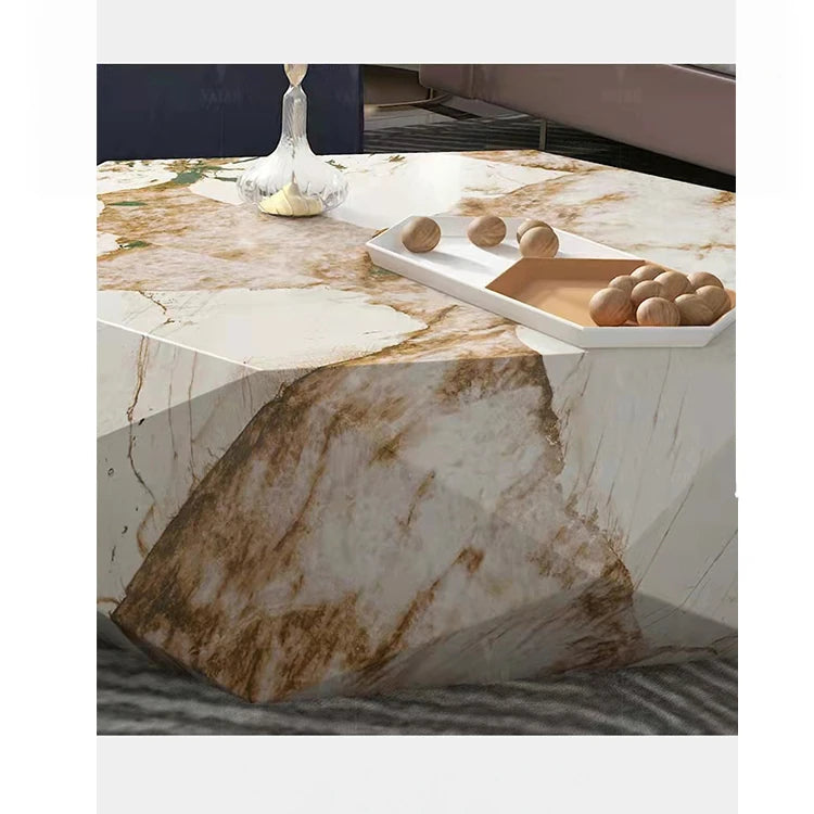 ユニークなデザインのセラミック無垢材センターテーブル | モダンインテリアに最適 flsd-5186