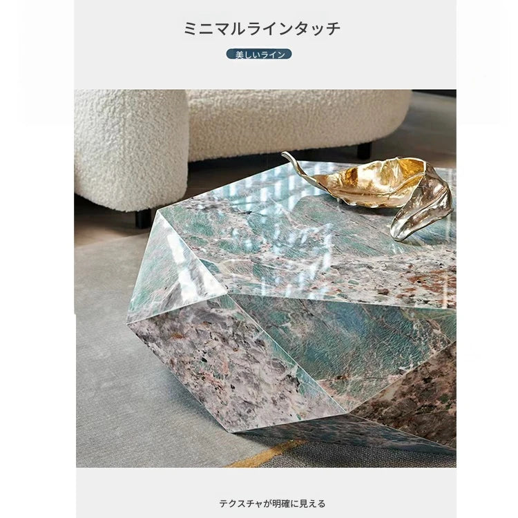 ユニークなデザインのセラミック無垢材センターテーブル | モダンインテリアに最適 flsd-5186