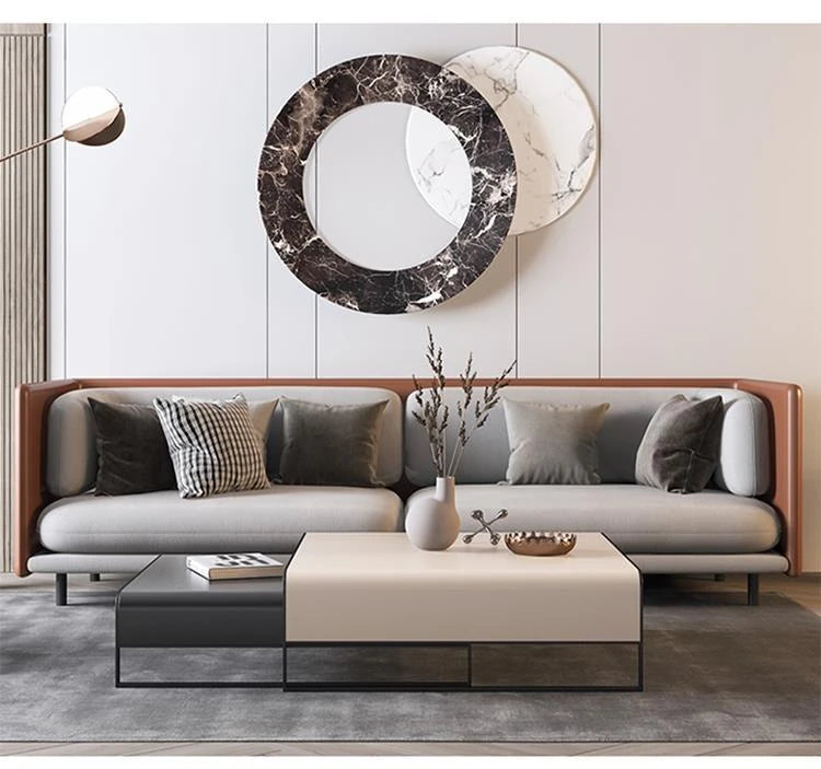 モダン合皮センターテーブル - シンプル&スタイリッシュなリビングデザインの必須アイテム flsd-5187