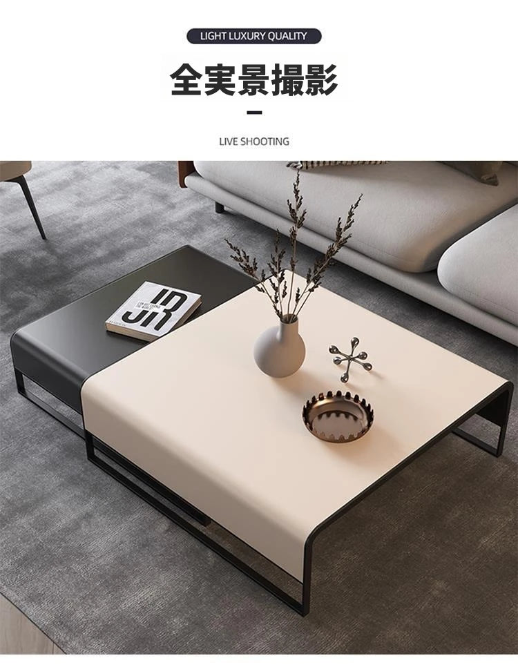 モダン合皮センターテーブル - シンプル&スタイリッシュなリビングデザインの必須アイテム flsd-5187