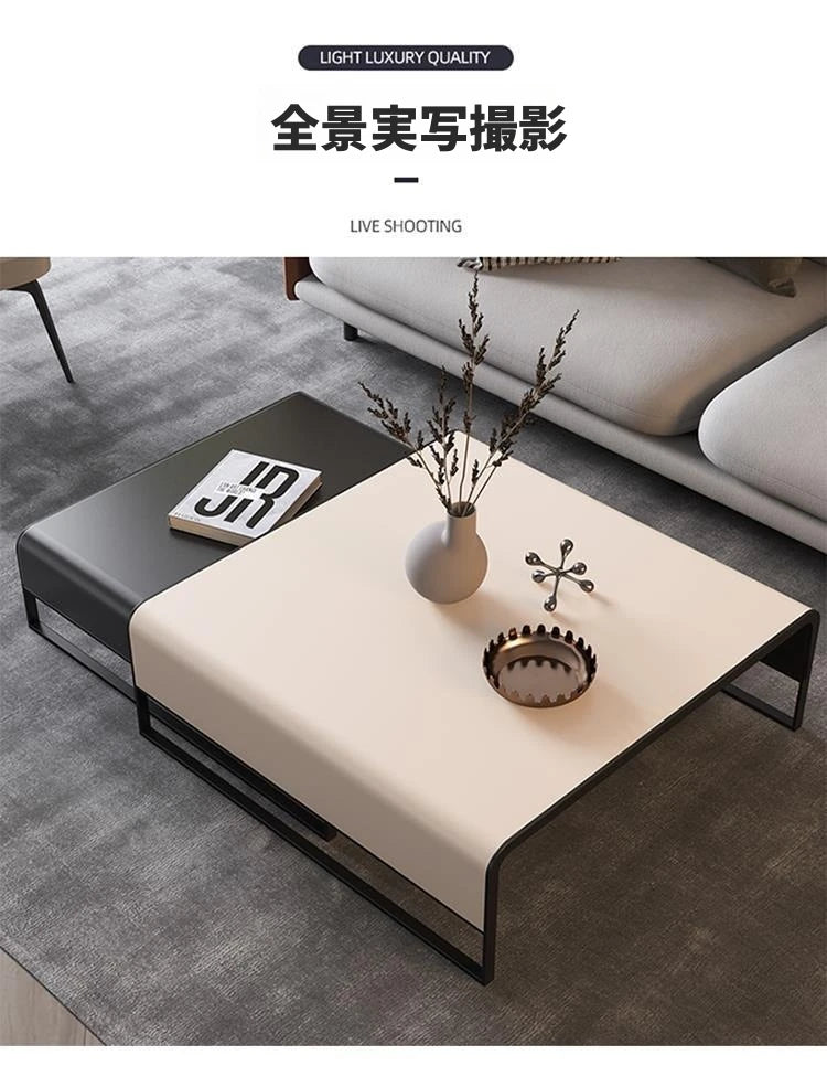 モダン合皮センターテーブル - シンプル&スタイリッシュなリビングデザインの必須アイテム flsd-5187