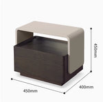 レッドオーク製シンプルデザイン ナイトテーブル|モダンな寝室インテリアに最適!収納力抜群! flsd-5188