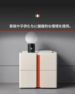 モダンデザイン ナイトテーブル 中密度繊維板 パイン セラミック仕上げ スタイリッシュ収納オプション flsd-5189