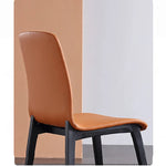 アッシュ材&合皮製モダンチェア | スタイリッシュなダイニング家具 | オレンジカラーでアクセントを! flsd-5191