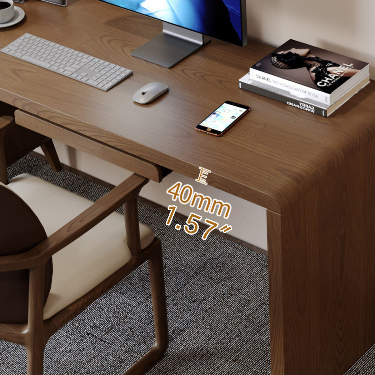 アッシュ材&パイン テーブル【多層板仕上げ】高級感溢れる木製デザインテーブル fmbs-001