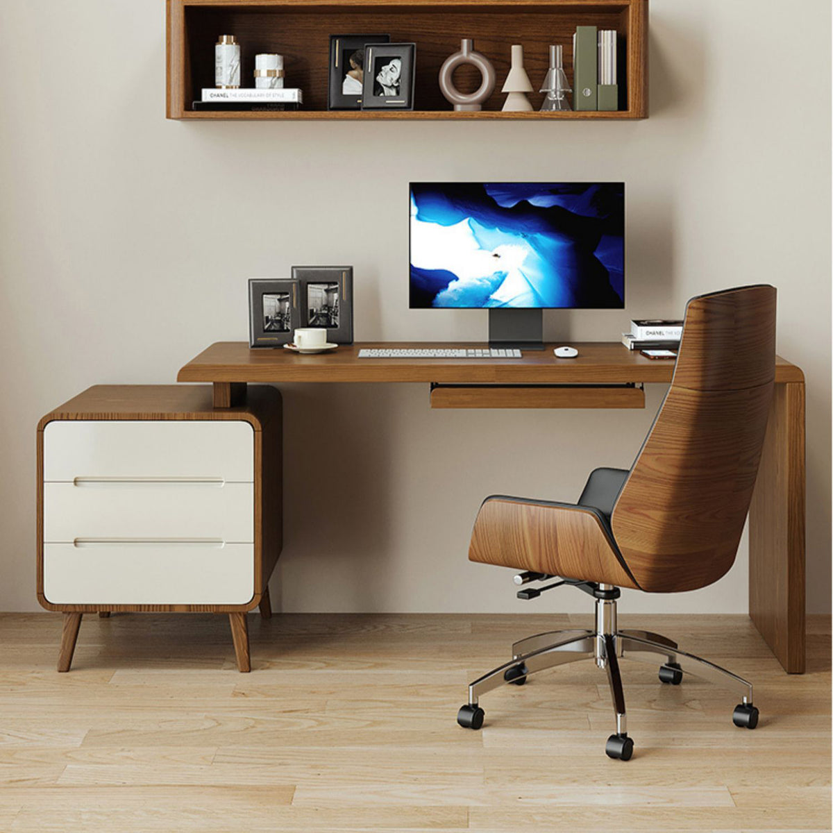 アッシュ材&パイン テーブル【多層板仕上げ】高級感溢れる木製デザインテーブル fmbs-001