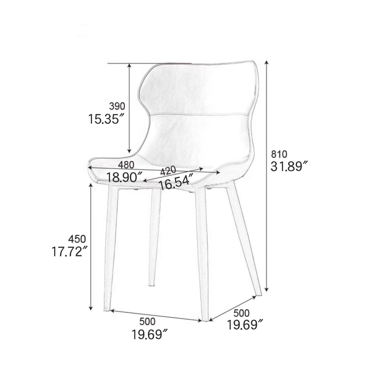 高品質PUレザー合成皮革チェア|快適&おしゃれなデザイン fmbs-015